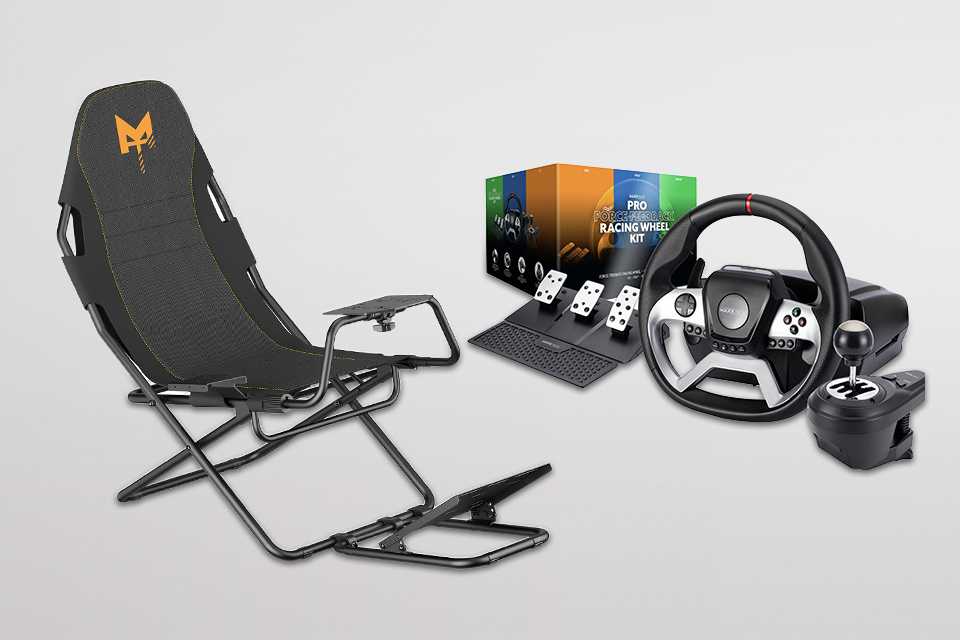 Buy the Maxx Tech Force Feedback Racing Wheel and Ultimate Racing Cockpit for just £250.