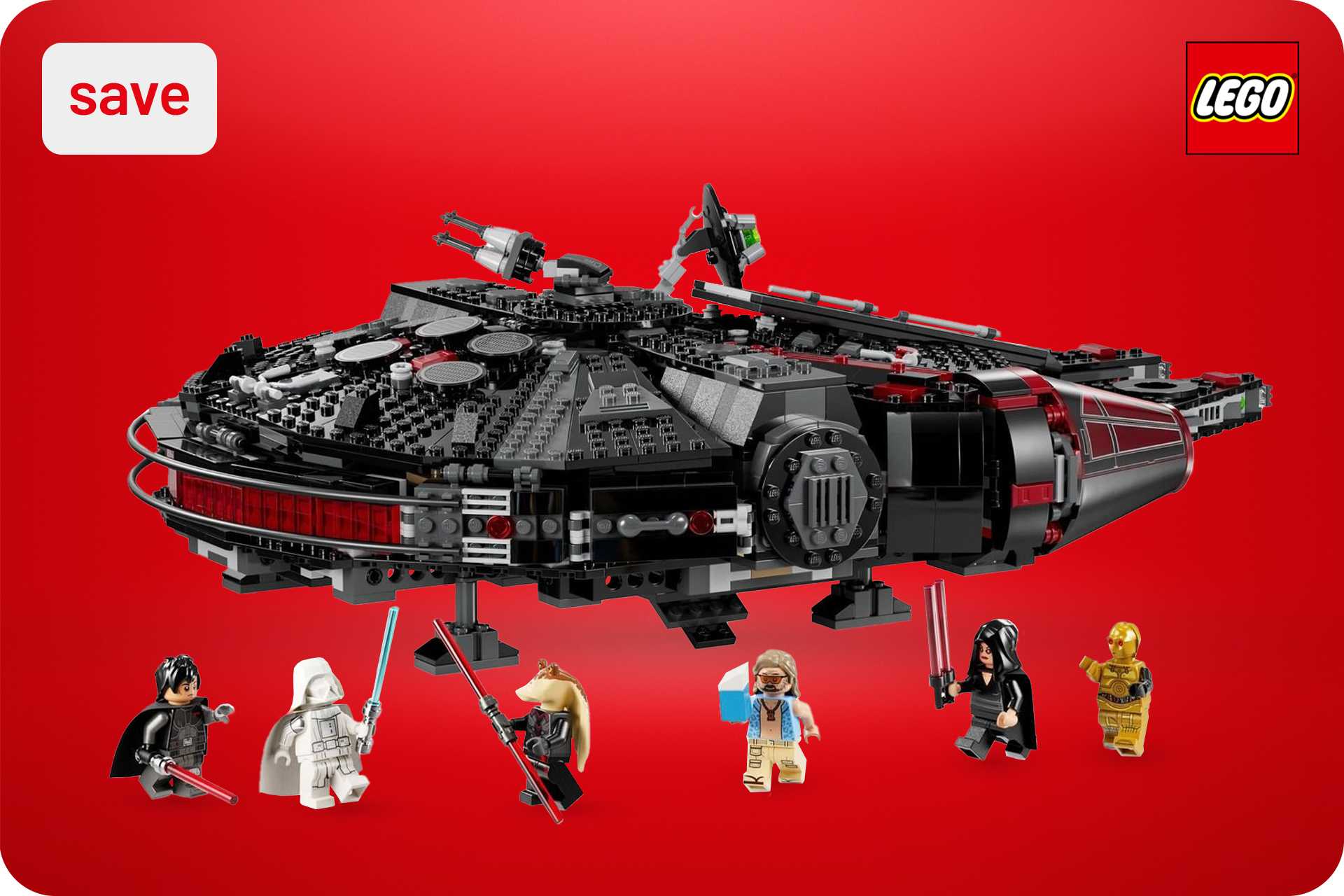 Save 30% on this LEGO® Star Wars Dark Falcon.