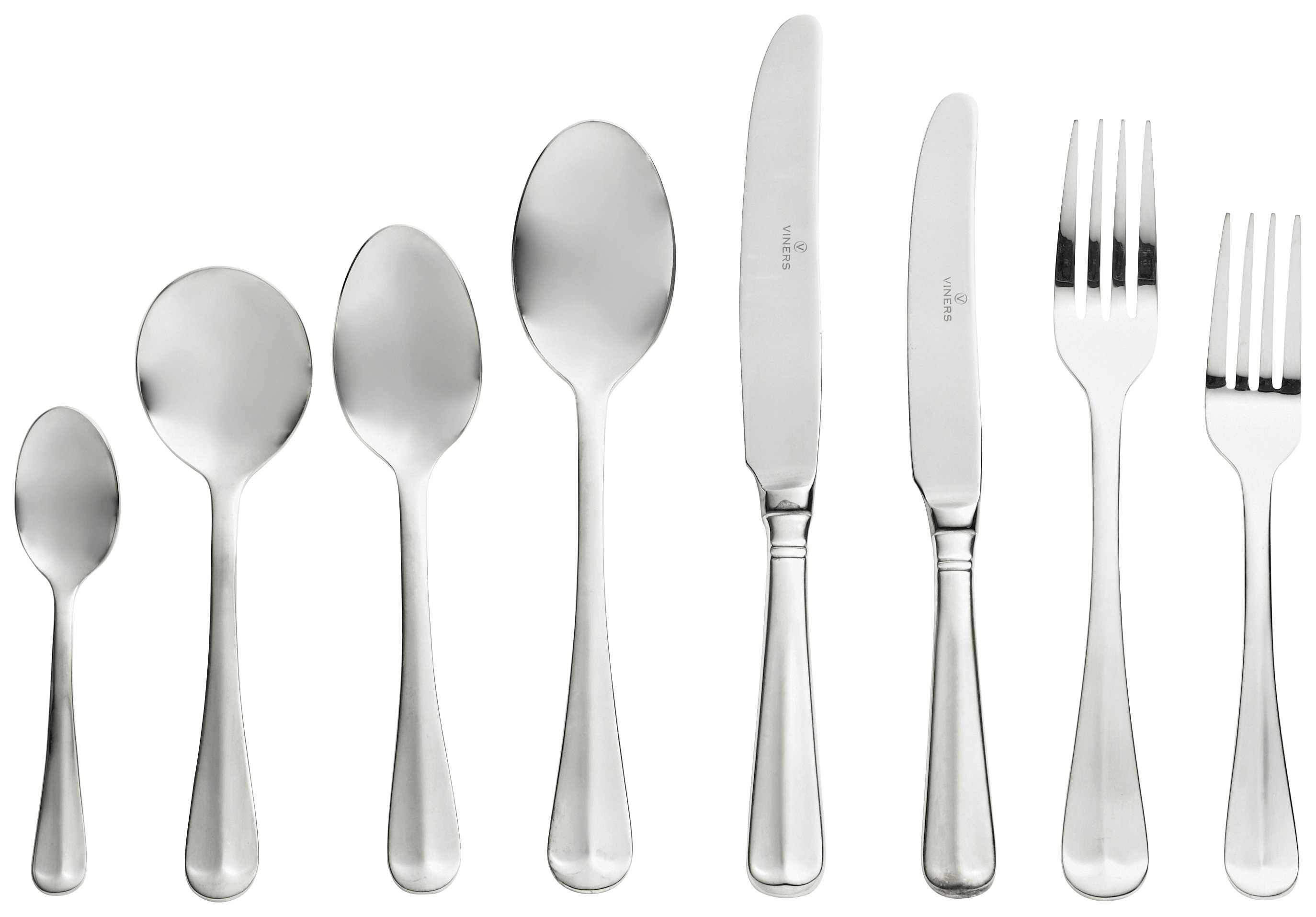 EAN 5012118107750 product image for Viners Stainless Steel Rattail 44 Piece Cutlery Set | upcitemdb.com