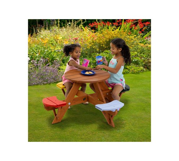 Buy Plum Children's Garden Picnic Table with Coloured Seats at Argos.co.uk Your Online Shop