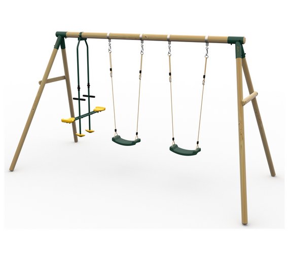 Buy Plum Colobus Wooden Garden Swing Set at Argos.co.uk Your Online