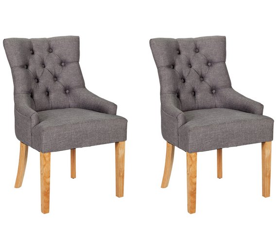 Buy Heart of House Pair of Charcoal Cherwell Dining Chairs at Argos.co