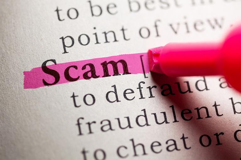 Staying safe from scammers.