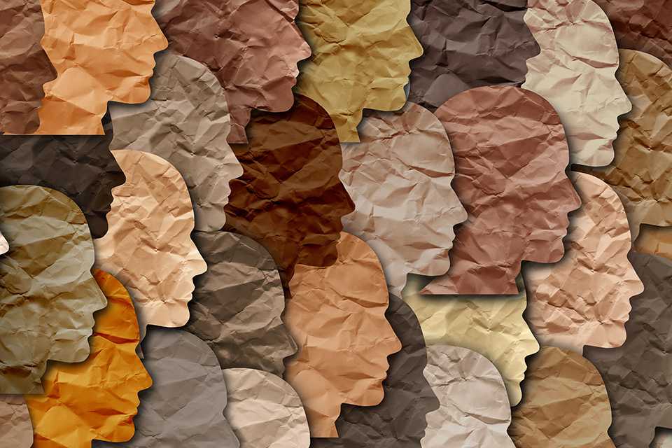 A visual representation of different skin colours.