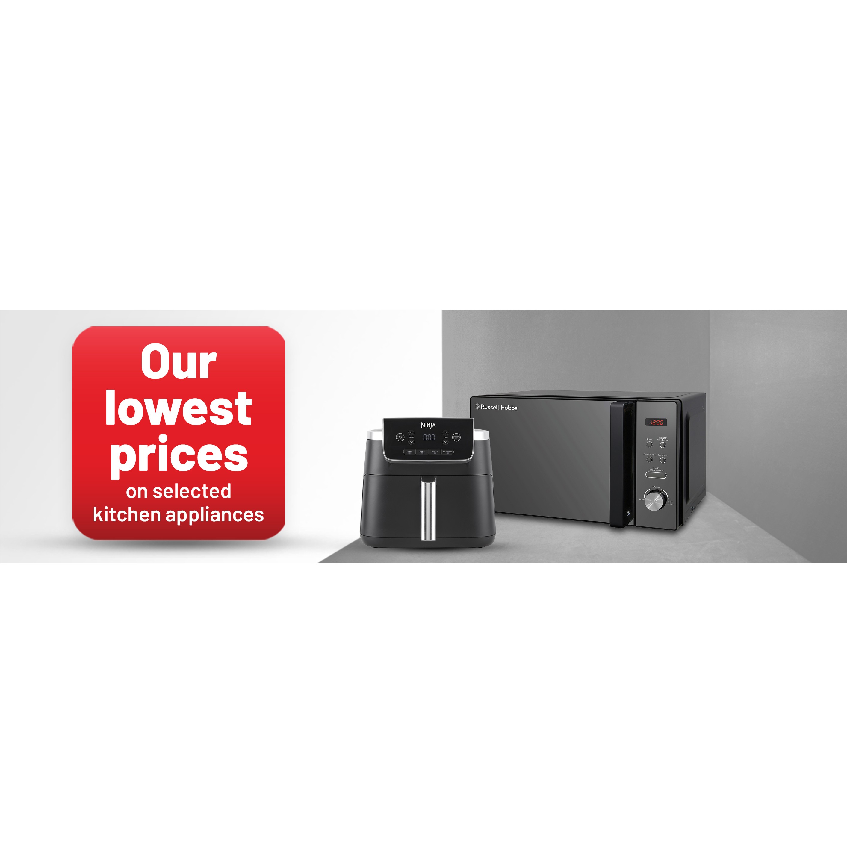 Our lowest prices on selected kitchen appliances.