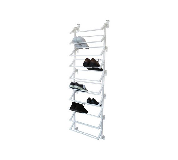 Buy HOME Hanging 10 Shelf Shoe Storage Rack White at Argos.co.uk