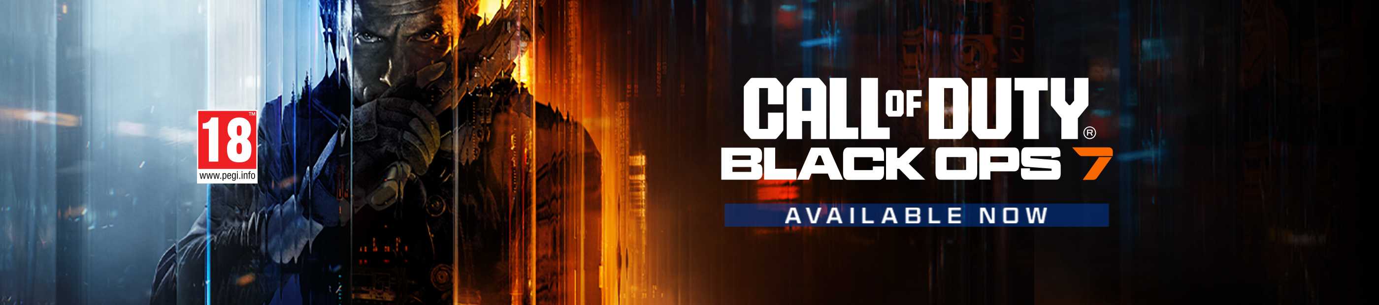 Call of Duty: Black Ops 7. Available now.