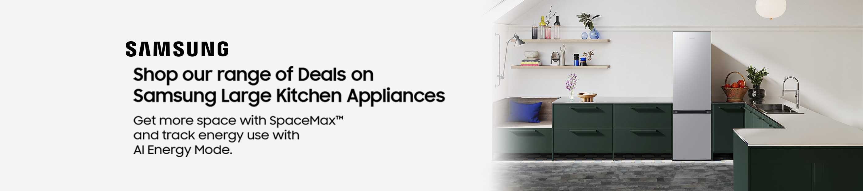 Samsung. Shop our range of deals on Samsung large kitchen appliances.