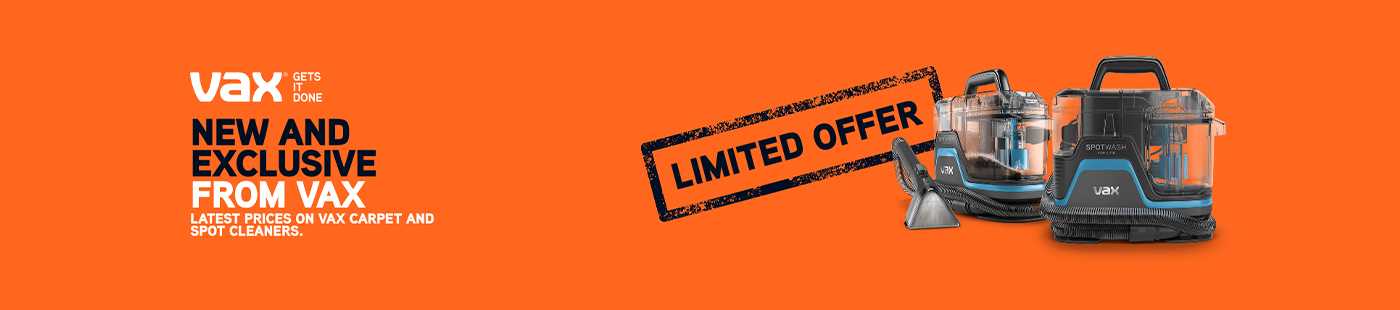 Vax. New and exclusive from vax.