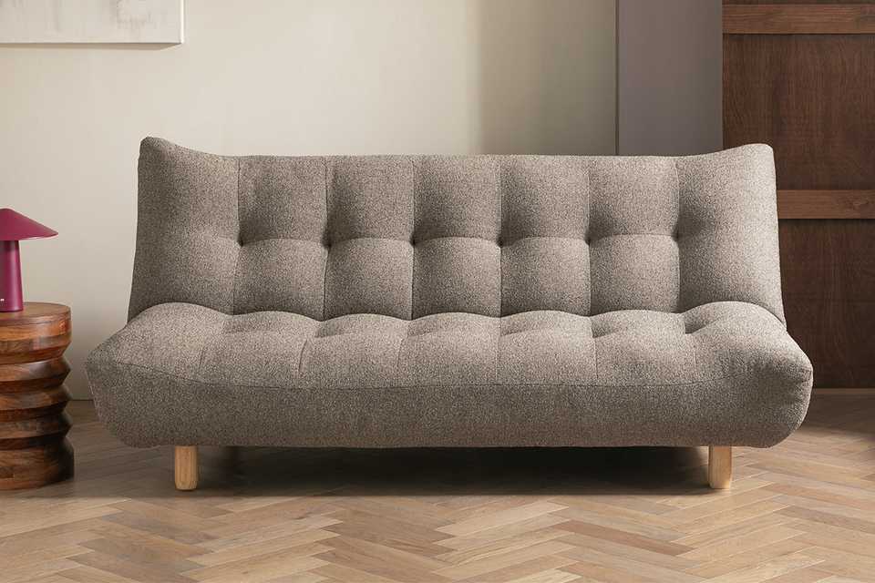 Habitat Kota 3 Seater Fabric Clic Clac Sofa Bed - Nutmeg.