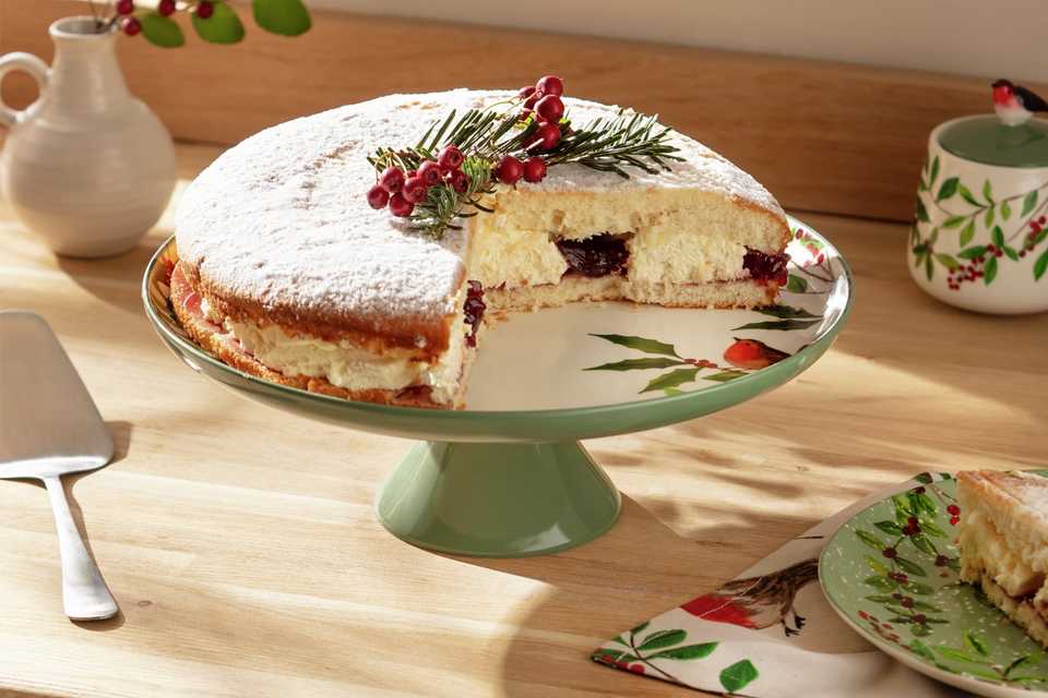 Argos Home Robin Cake Stand - Green.