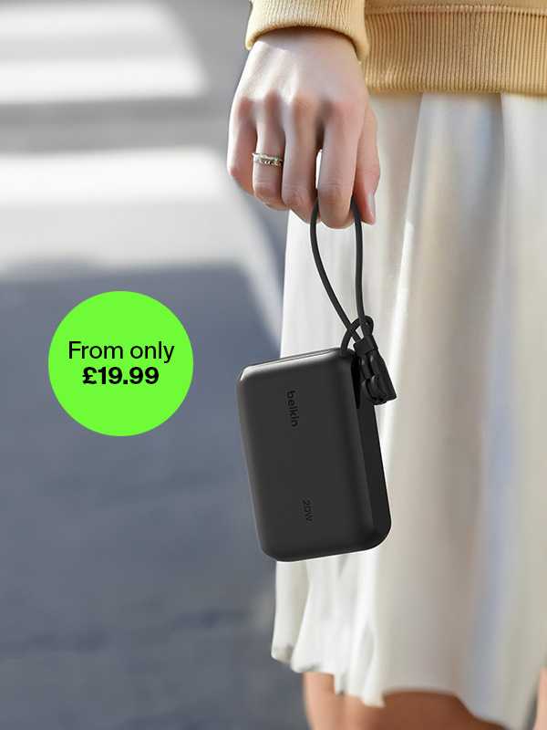 Fast charge your device anywhere. From only £19.99. Offer ends 24.12.25.