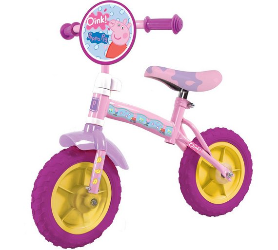 peppa pig balance bike argos