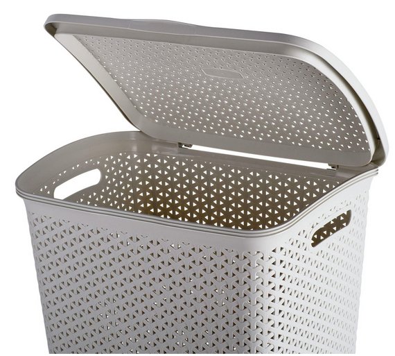 Buy Curver 55 Litre Laundry Hamper Cream at Argos.co.uk Your Online Shop for Linen baskets