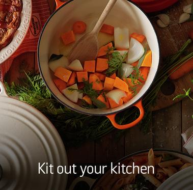 Kit out your kitchen. Shop stylish crockery and accessories.