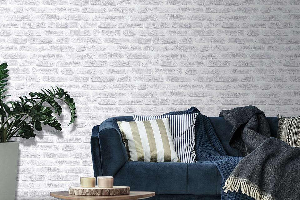 Brick wall paper.