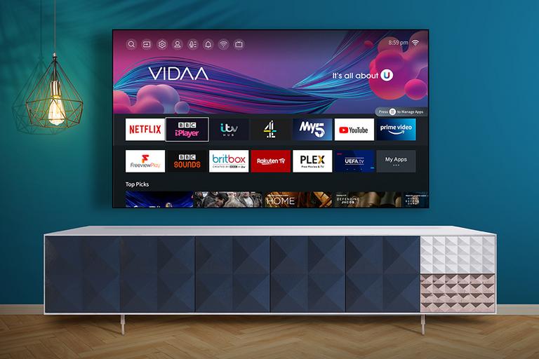 Hisense Smart TV in living room.