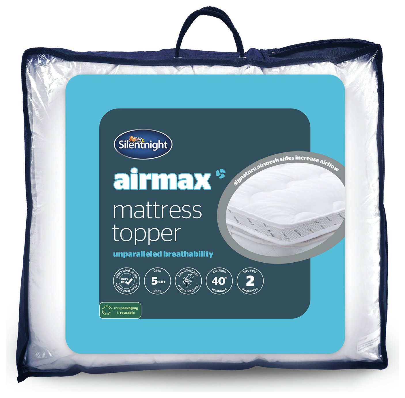 Review of Silentnight Airmax Mattress Topper Double