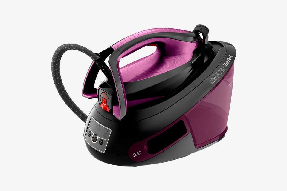 Tefal Express Vision Steam Generator Iron in lilac and black colour.