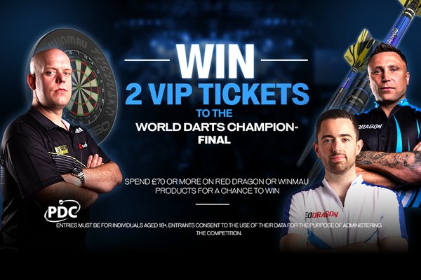 Win 2 VIP tickets to the world darts champion final.