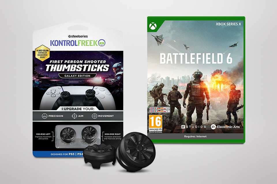 Buy selected Xbox games and save £5 on Kontrolfreek Xbox thumb grips.