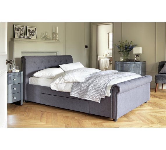 Buy Heart of House Newbury Superking 2 Drawer Bed Frame Grey at Argos