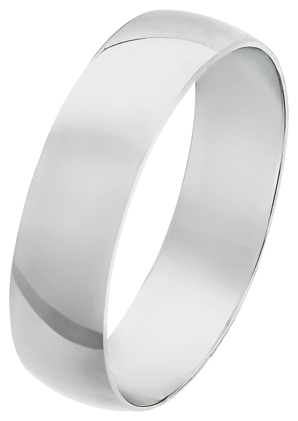 Revere 9ct White Gold D-Shape Wedding Ring review