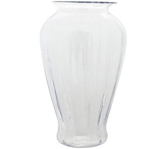 Buy Premier Housewares Clear Ribbed Vase at Argos.co.uk Your Online