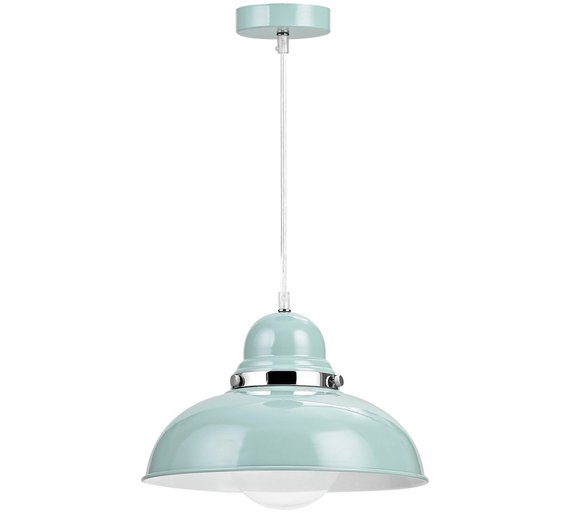 Buy Vermont Light Blue and Chrome Pendant Light at Argos.co.uk Your