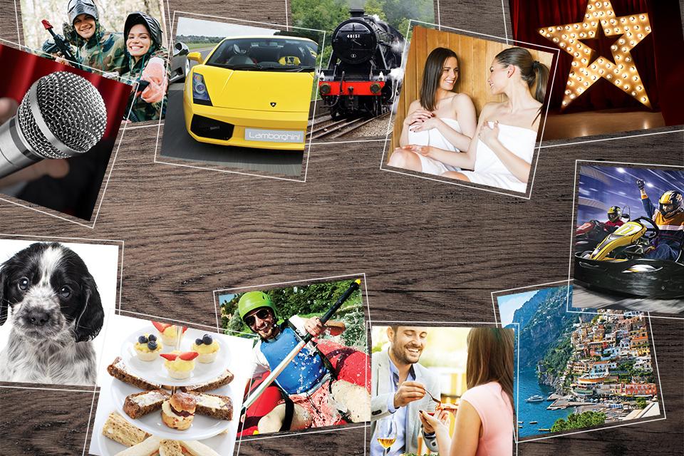 Gift experiences and activity days.