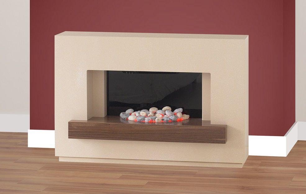 Buy Adam Sambro 2kW Electric Fireplace Suite Stone & Walnut at Argos
