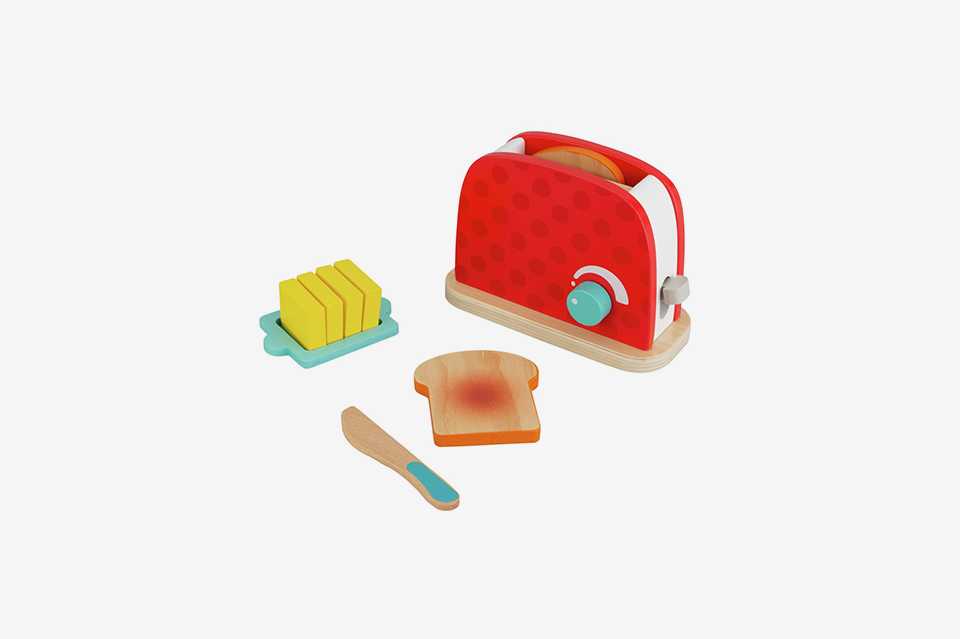Chad Valley Wooden Toy Toaster.