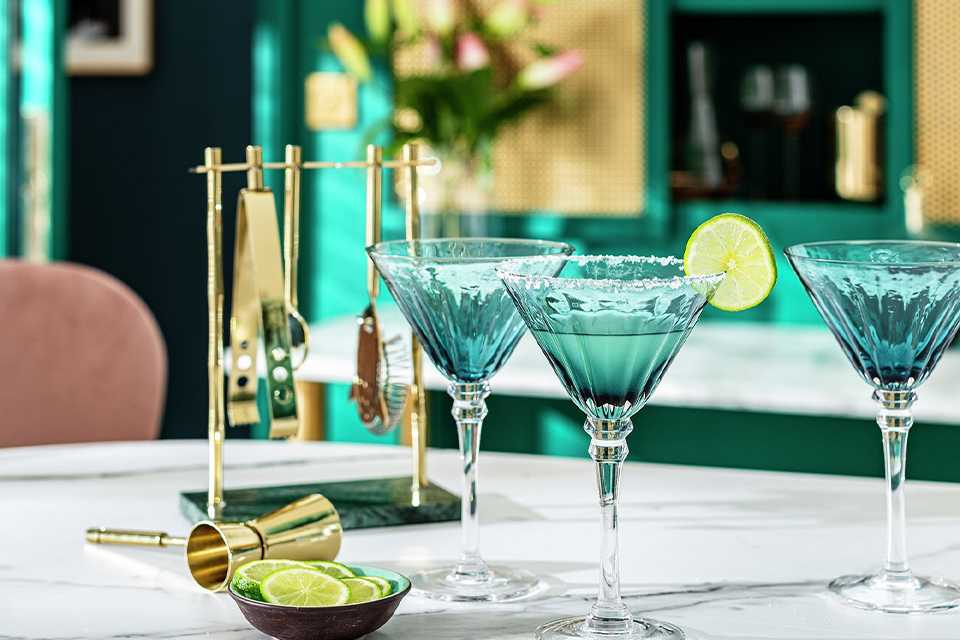 Habitat Japonica Set of 4 Martini Glasses.