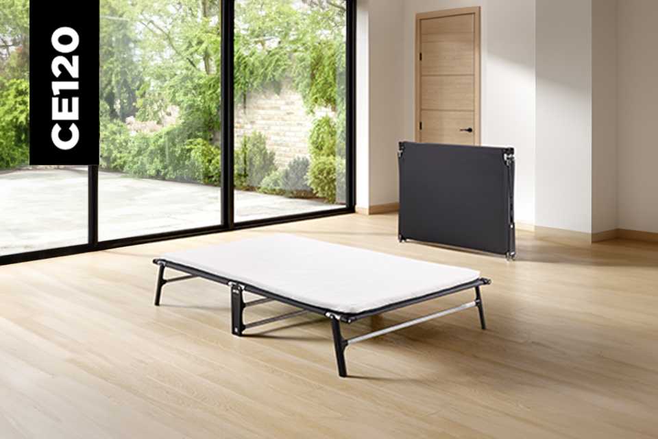 Jay-Be® Compact small double folding bed with mattress.