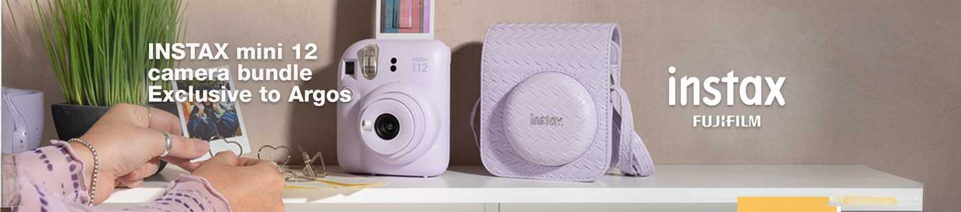 Instax mini 12 camera bundle exclusive to Argos.