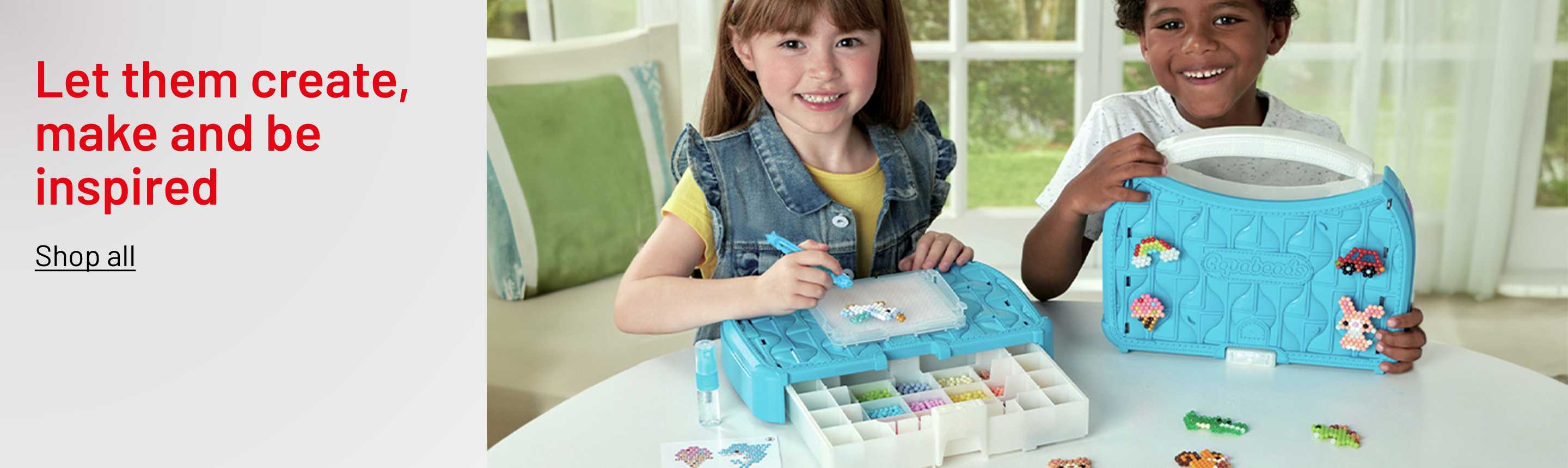 Aquabeads Beginners Craft Studio and VTech Mosaic Magic Lights Jewellery Box.