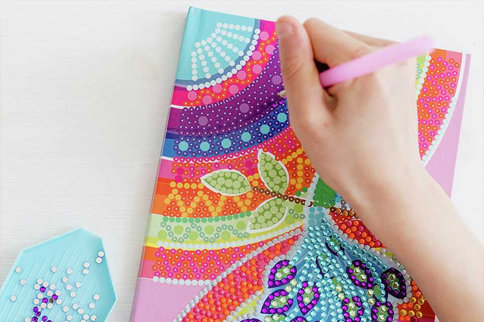 Totum Diamond Paint Notebook Peacock.