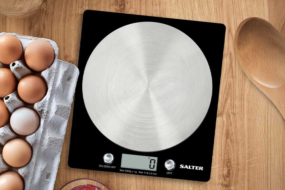 Salter Electronic Scale with Steel Platform - Black.