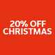20% off Christmas.