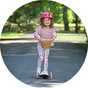 EVO Mini Cruiser 3 Wheel Scooter with Basket - Pink Pastel.