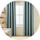 Habitat Blackout Eyelet Curtain - Ocean Blue.