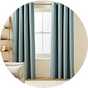 Habitat Blackout Eyelet Curtain - Ocean Blue.
