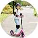 Zinc Trace Big Wheel Folding Scooter Pink.