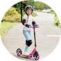 Zinc Trace Big Wheel Folding Scooter Pink.
