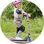 Zinc Twister Inline 2 Wheel Scooter - Pink & Purple.