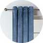 Habitat Plain Matt Velvet Dimout Eyelet Curtains - Navy.
