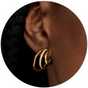 Hoop earrings.