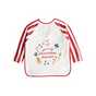 Christmas Dinner Print Long Sleeve Bib One Size.
