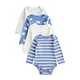 Blue Polar Bear Long Sleeve Bodysuit's 4 Pack 9-12 months.