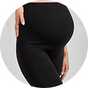 JOJO MAMAN BÉBÉ 2 Pack Cotton Rich Maternity Leggings.